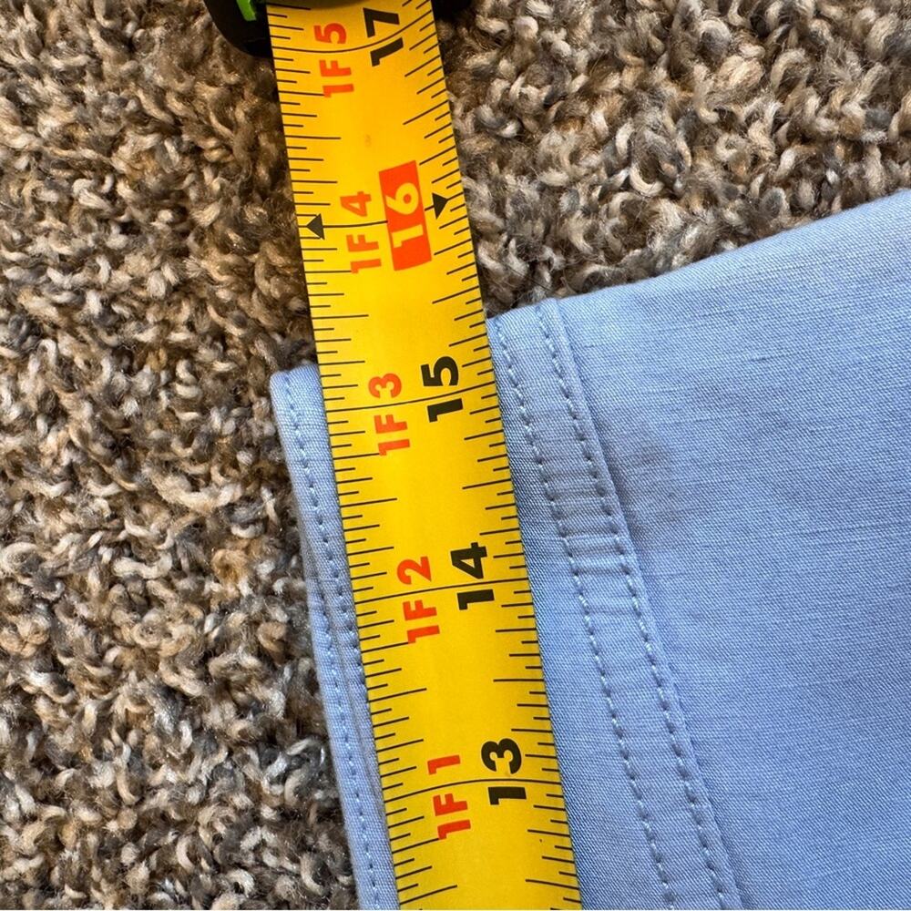 Maeve Anthropologie Blue Wide Leg Cropped Trouser Dress Pants Womens 10 Casual - Picture 5 of 12